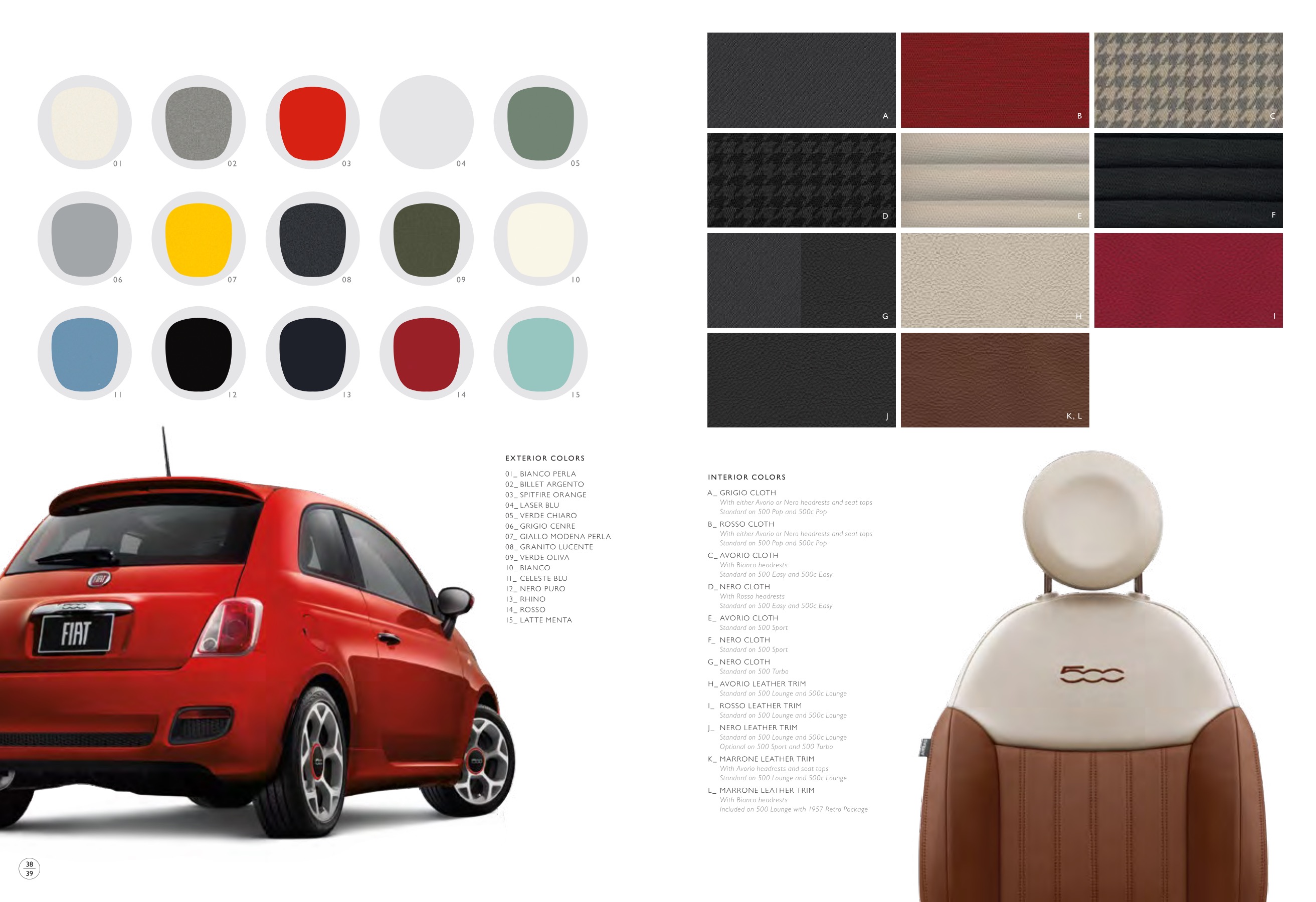 2016 Fiat 500 Brochure Page 3